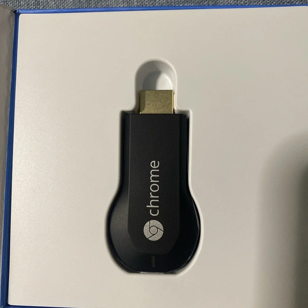 New Google H2G2-42 Chromecast 1st Gen HDMI Streamer Black Disney Amazon Netflix